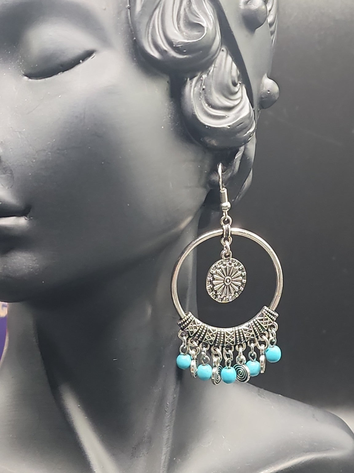 Boho Statement Hoop Earrings