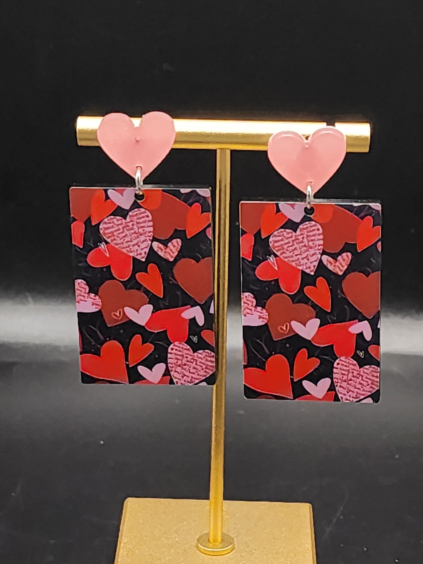 Love Story Heart Drop Earrings