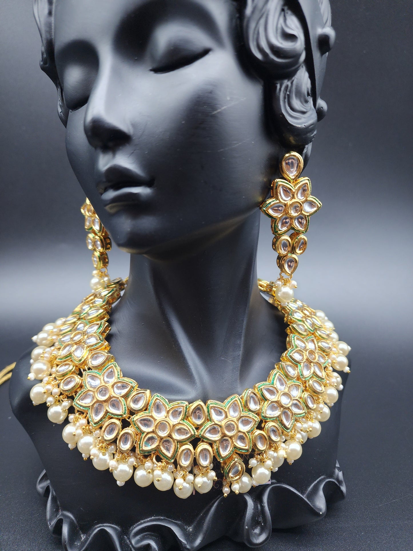 Traditional Elegant Necklaces, beautifully paired with matching earrings and stunning tikka.