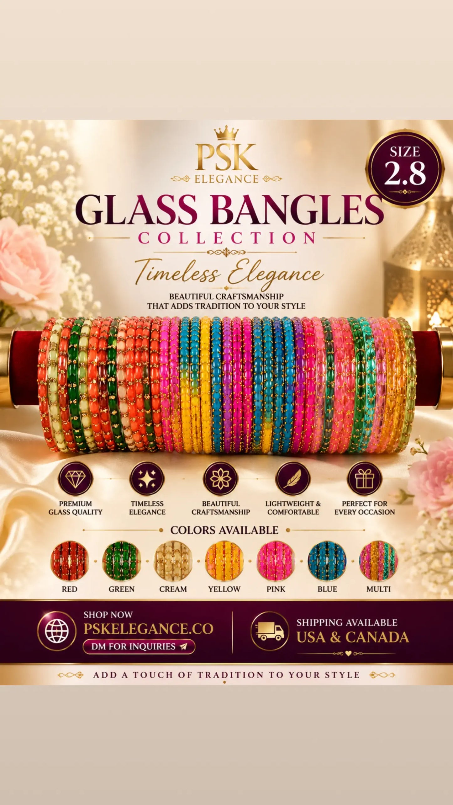 GLASS BANGELS