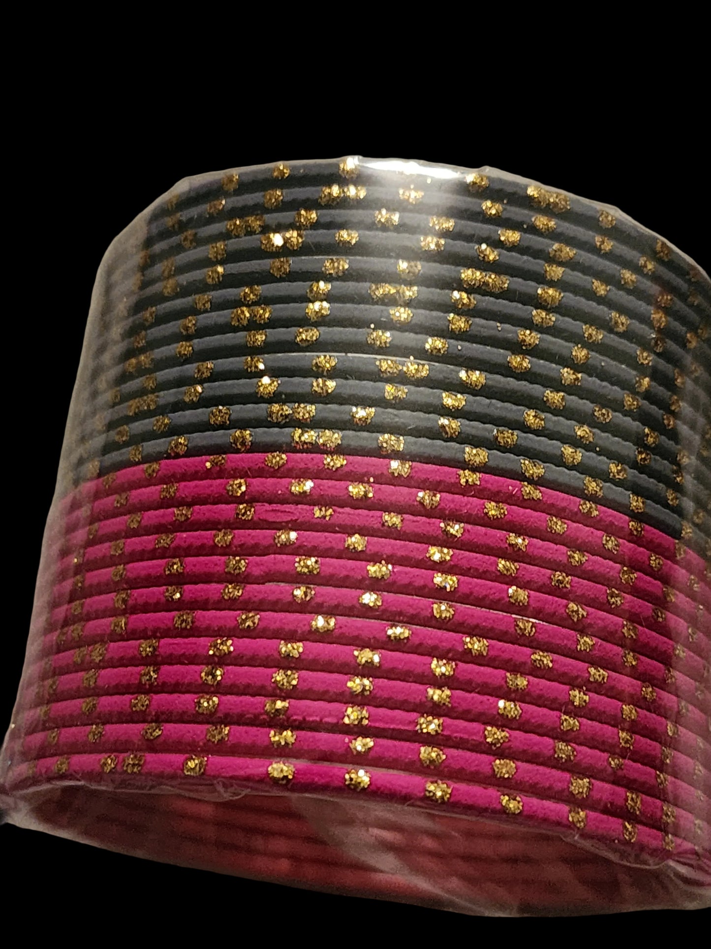 Multicolor Traditional Indian Bangle Set Collection with Gold Glitter Dots for Women | PSK ELEGANCE