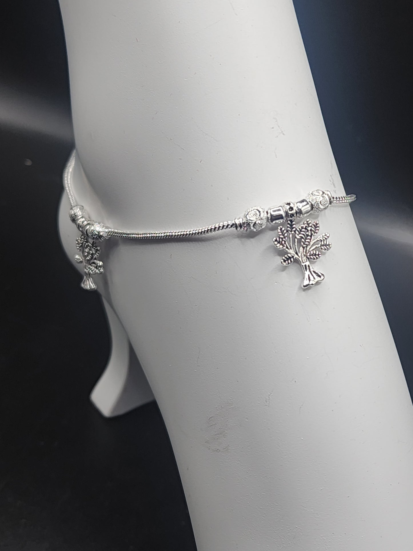 PSK ELEGANCE Tree of Life Silver Anklet