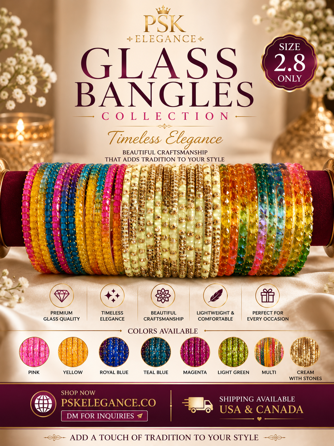 GLASS BANGELS