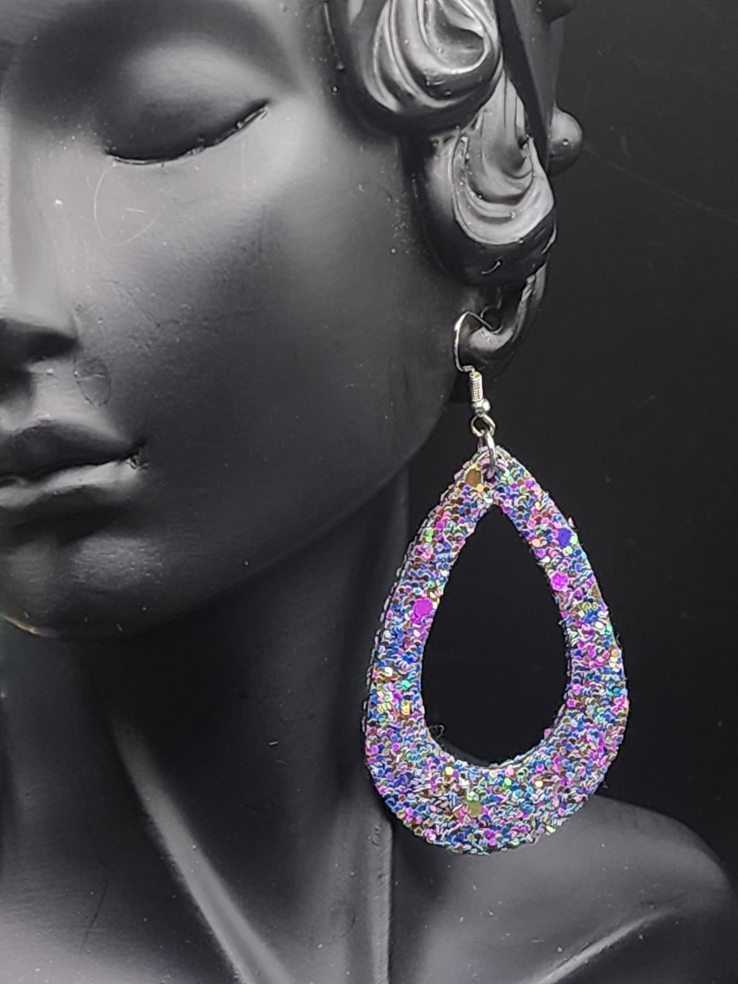 Glitter Dangling Earrings