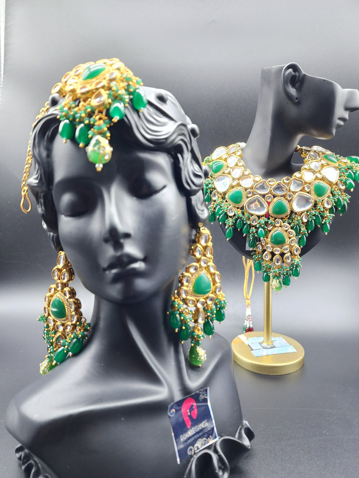 Traditional Elegant Necklaces, beautifully paired with matching earrings and stunning tikka.