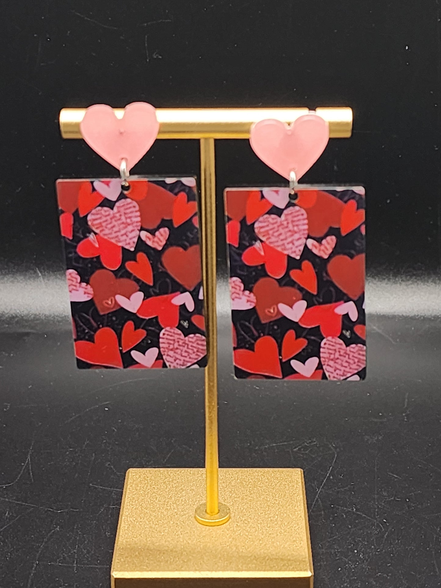 Love Story Heart Drop Earrings