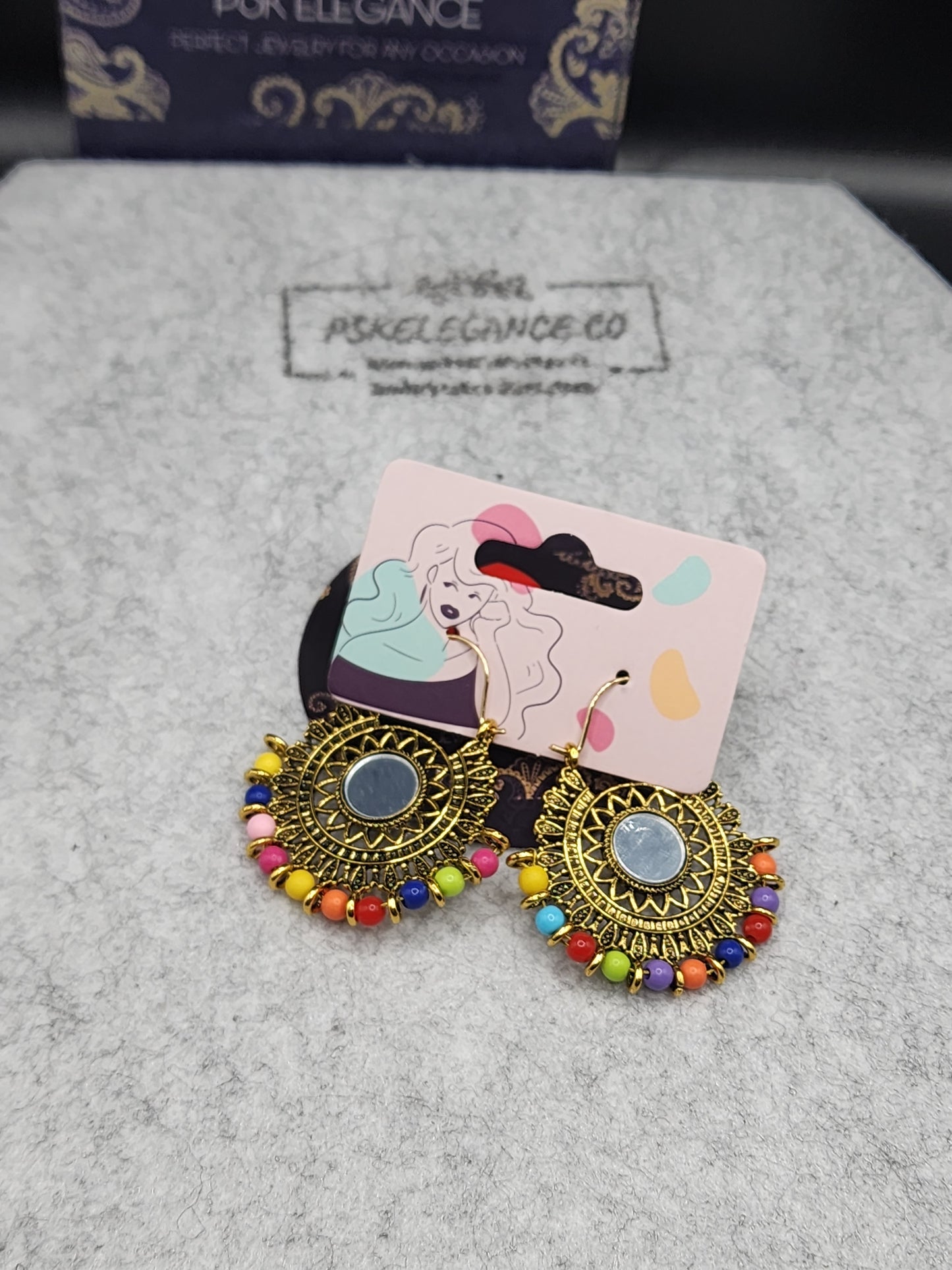 Hoop Earrings multicolor