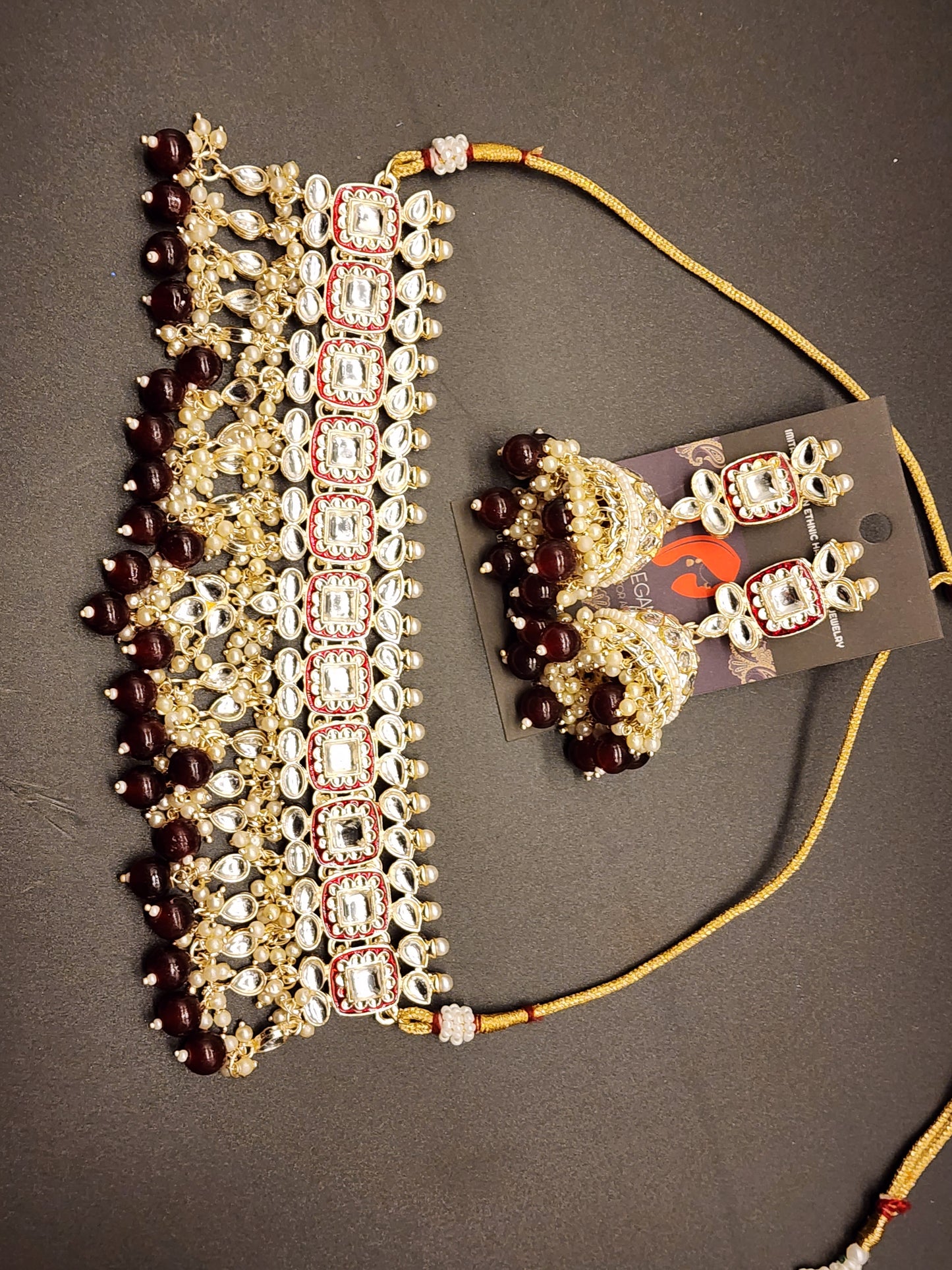 Traditional Elegant Necklaces, beautifully paired with matching earrings and stunning tikka.