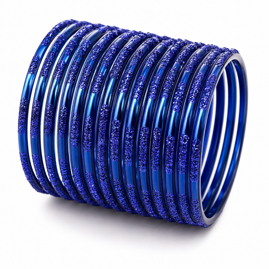 Glitter Glass Bangles Collection – Size 2.12