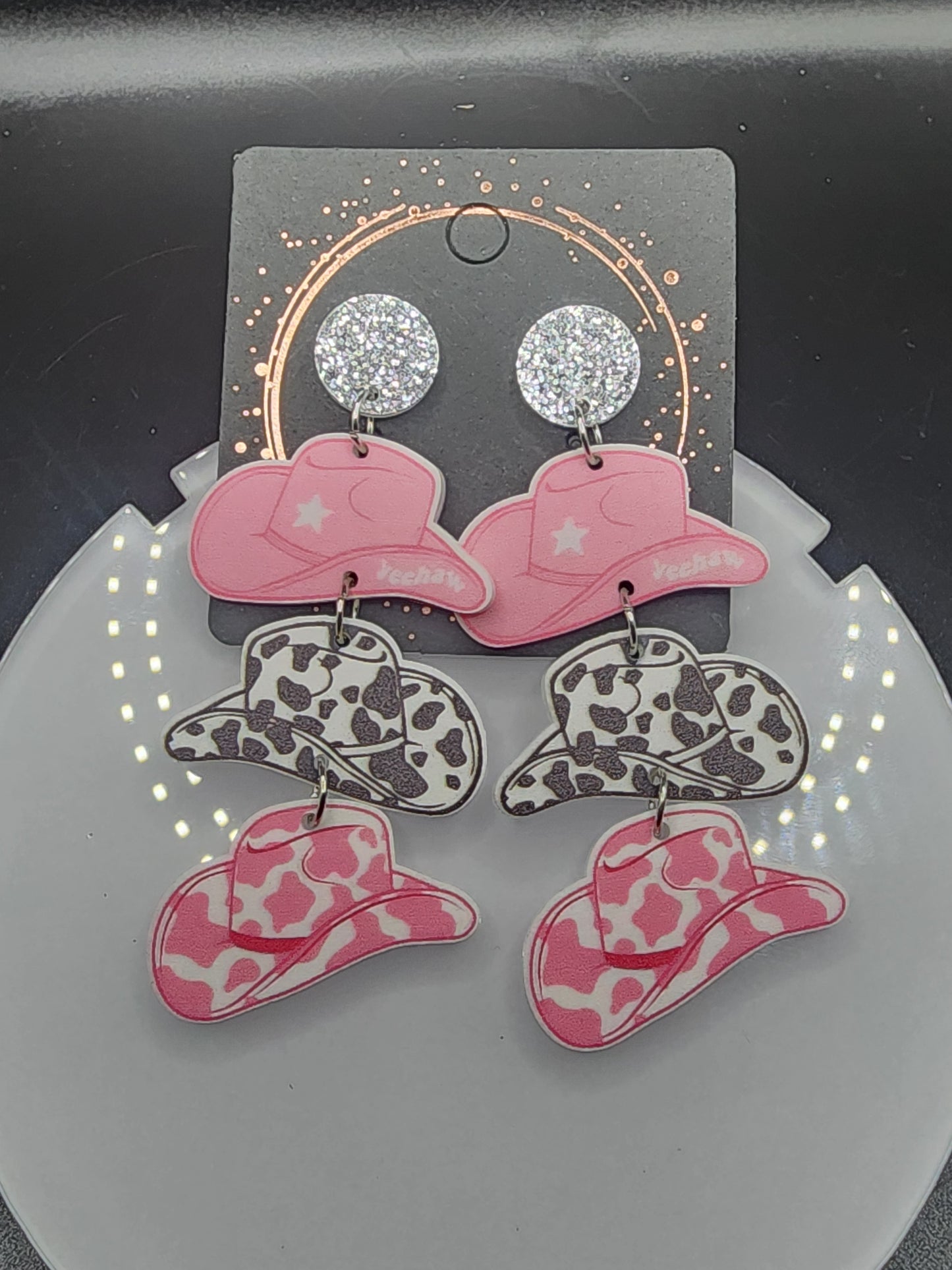 Love Heart Dangling Earrings – Cute  Glitter & Valentine Statement Jewelry