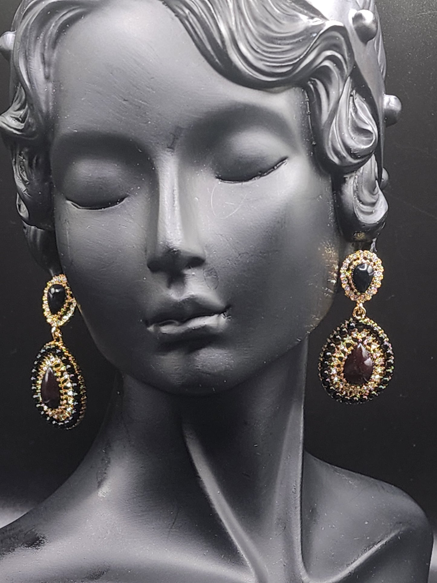 Dark elegance meets golden brilliance.
