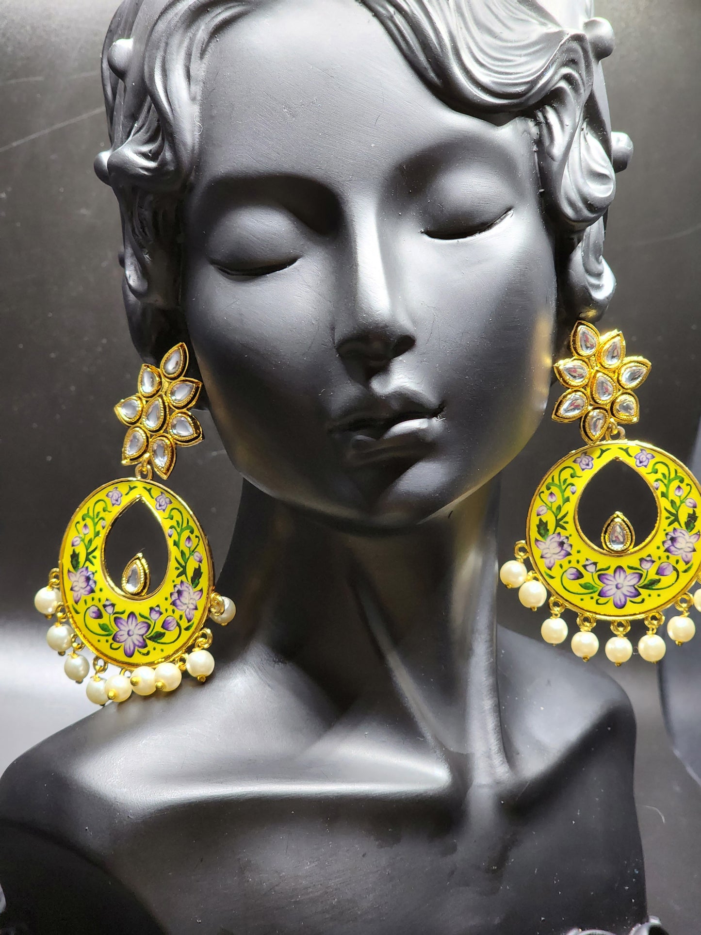 Glamourous Starry Pearl Dangles