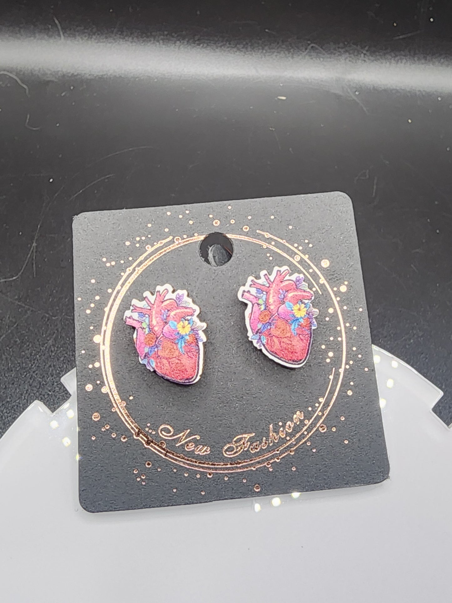 Love Heart Dangling Earrings – Cute  Glitter & Valentine Statement Jewelry