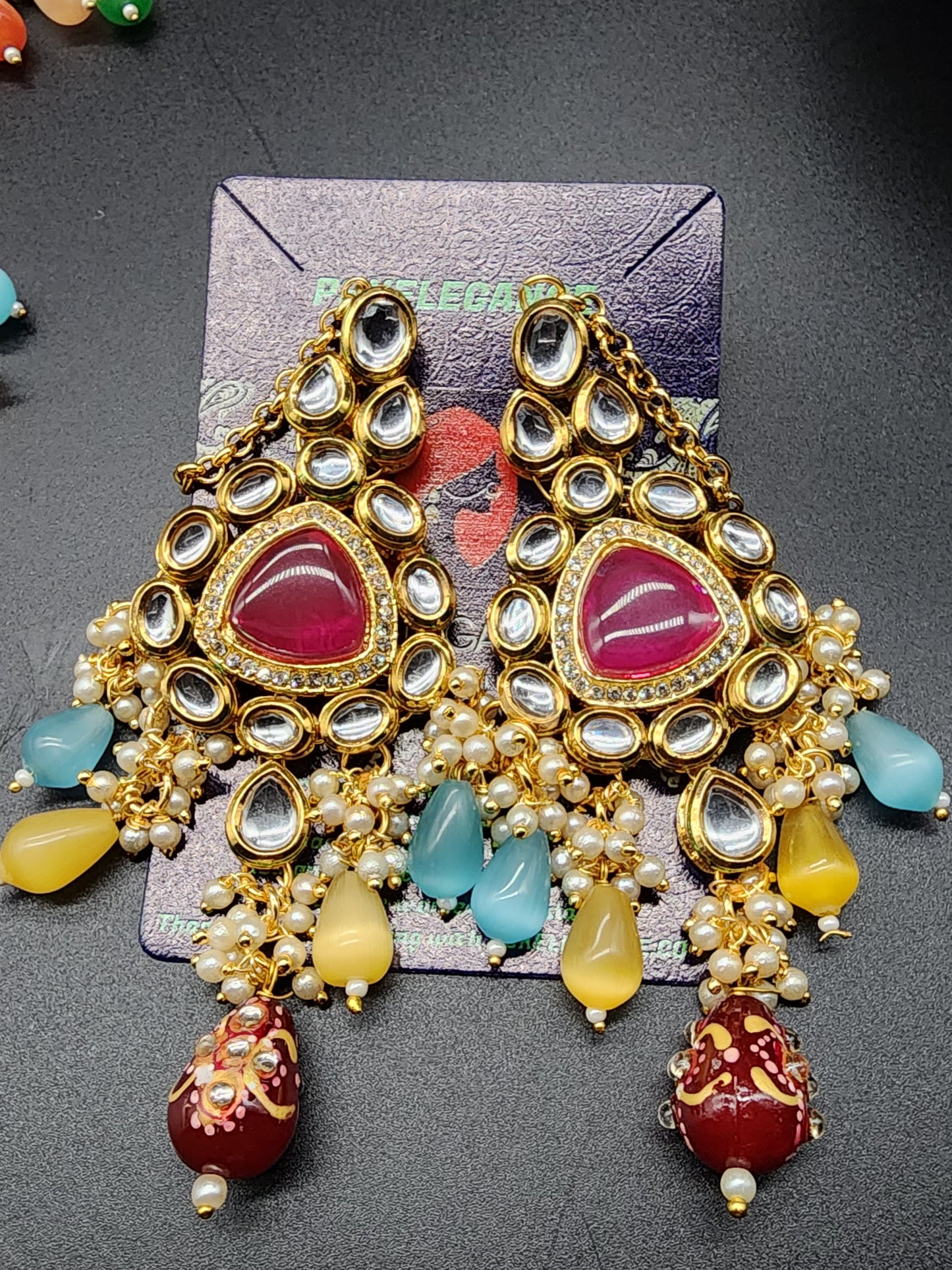 Traditional Elegant Necklaces, beautifully paired with matching earrings and stunning tikka.