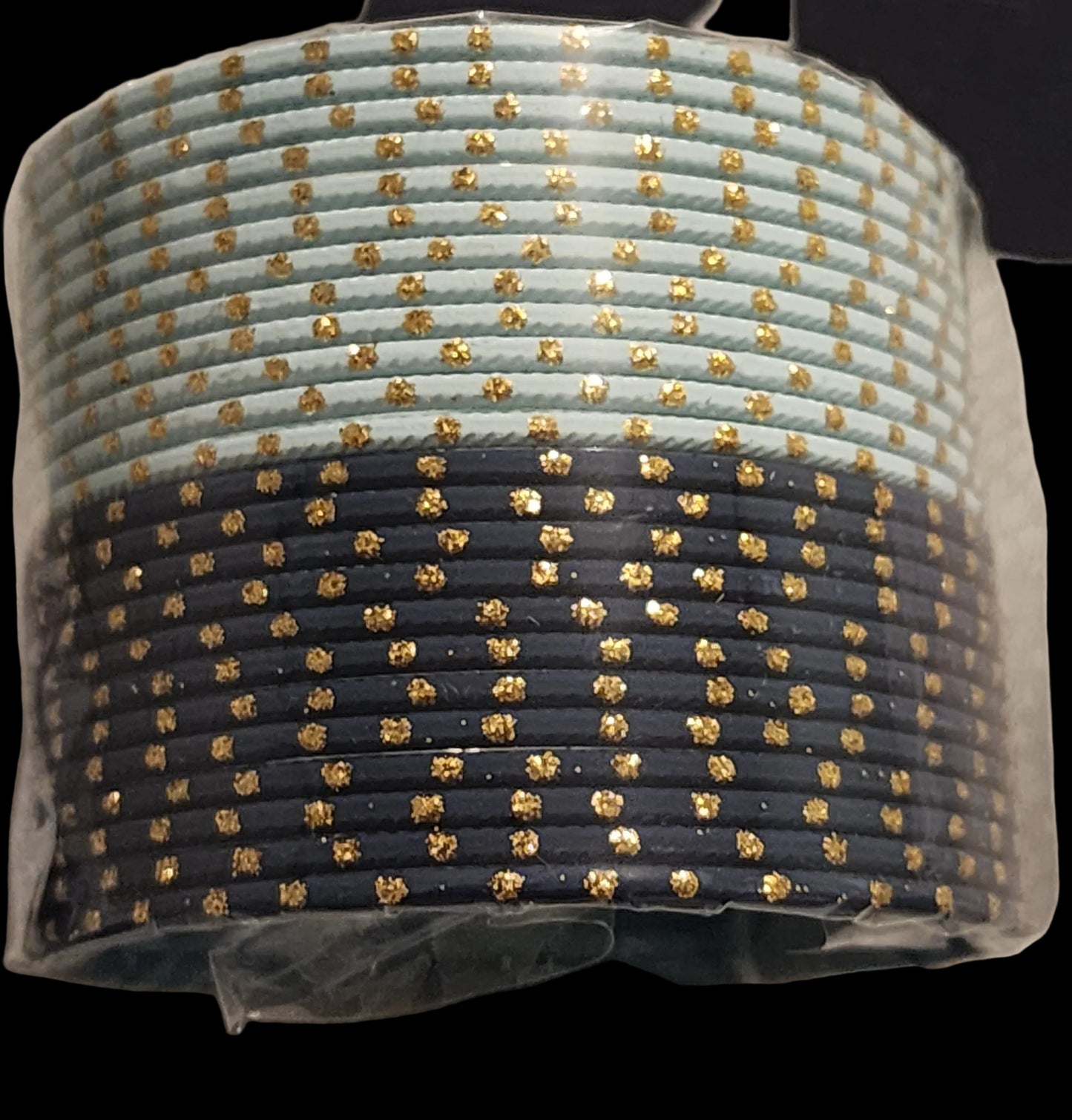 Multicolor Traditional Indian Bangle Set Collection with Gold Glitter Dots for Women | PSK ELEGANCE