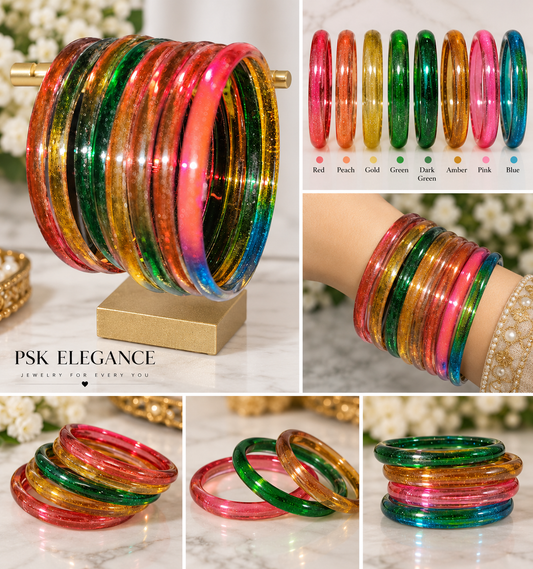 Jelly Glass Bangles – Size 2.8 | PSK ELEGANCE