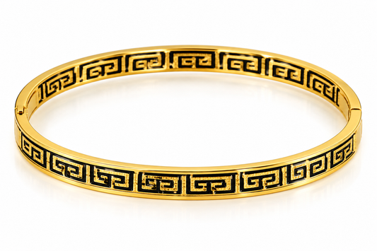 All Gold-Tone Elegant Cuff Bracelet