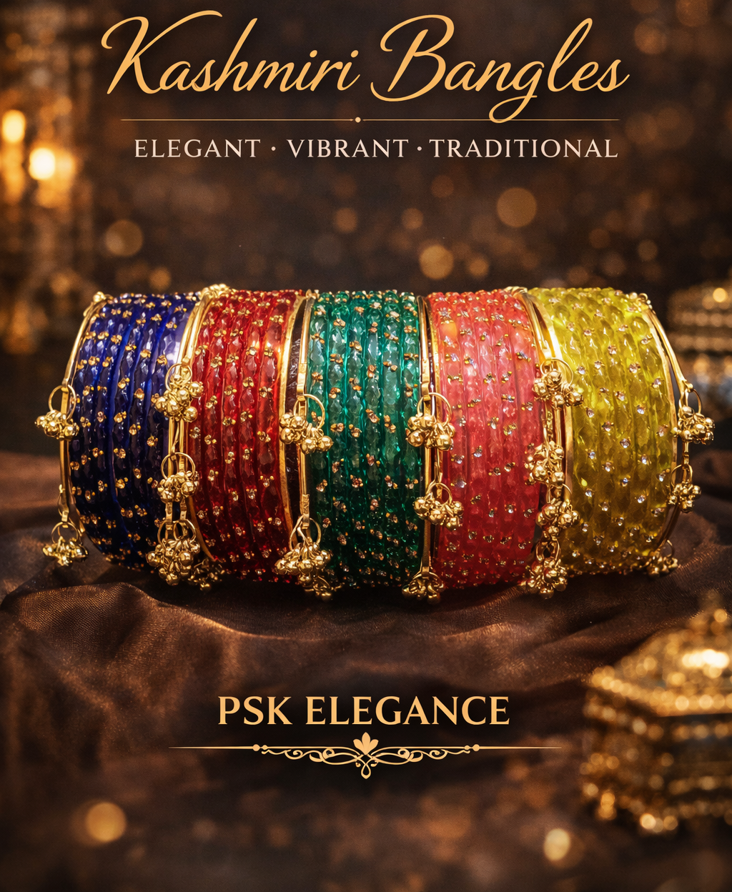 VIRAL BANGLES ✨
Kashmiri Charm Bangles
💎 Multiple Colors