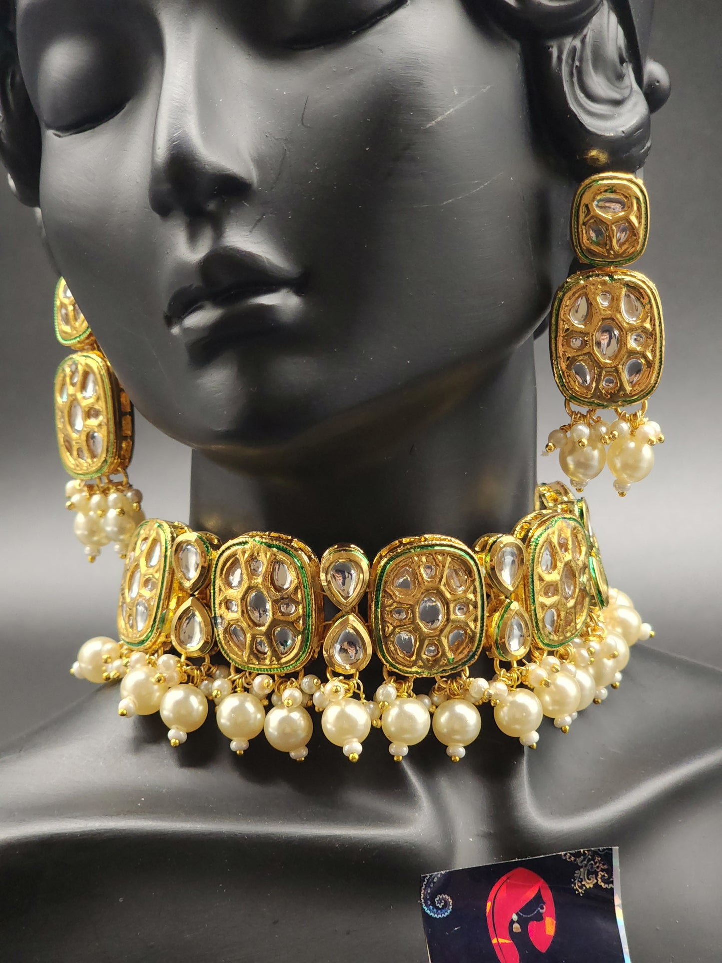 Traditional Elegant Necklaces, beautifully paired with matching earrings and stunning tikka.
