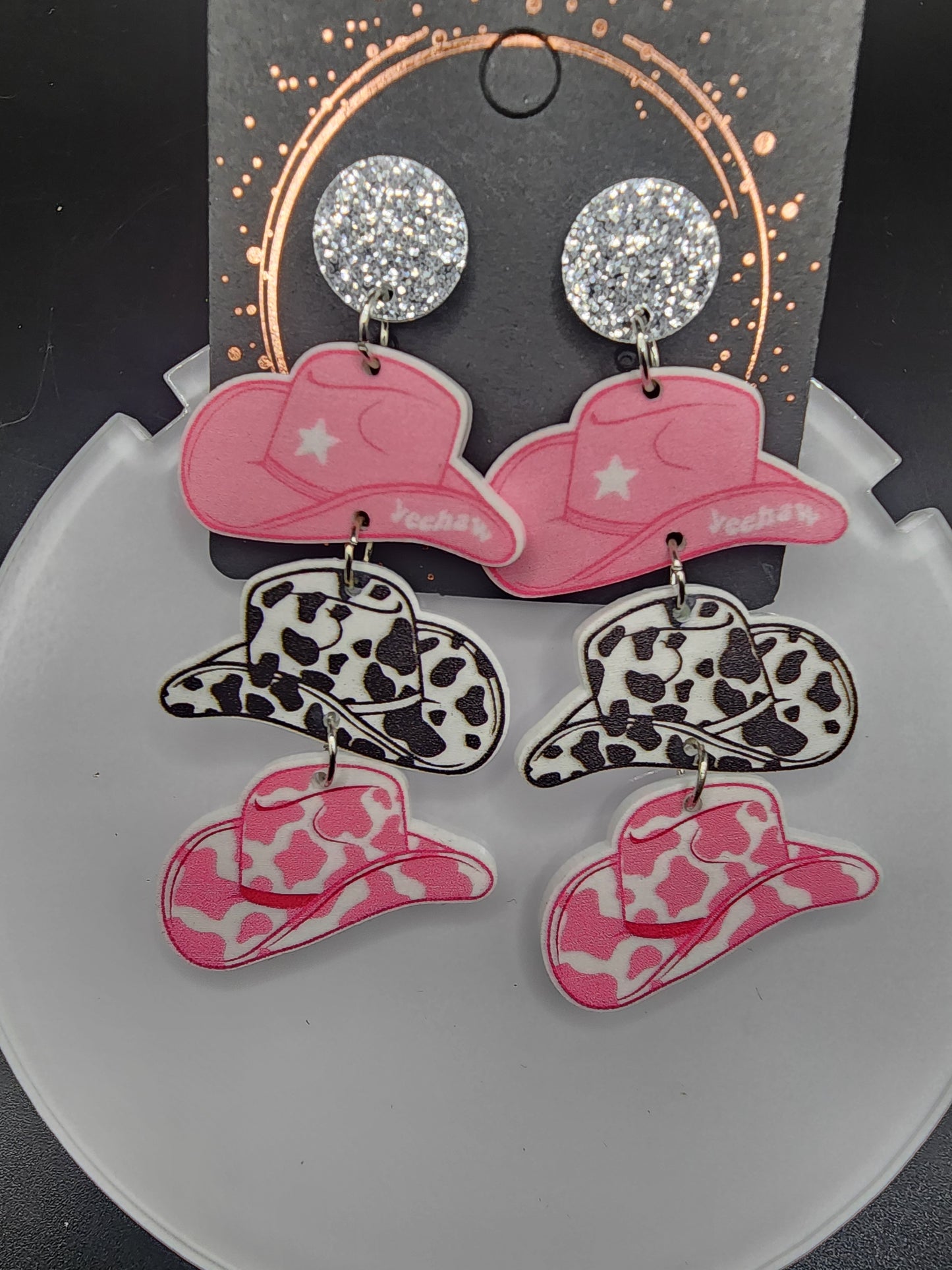 Love Heart Dangling Earrings – Cute  Glitter & Valentine Statement Jewelry
