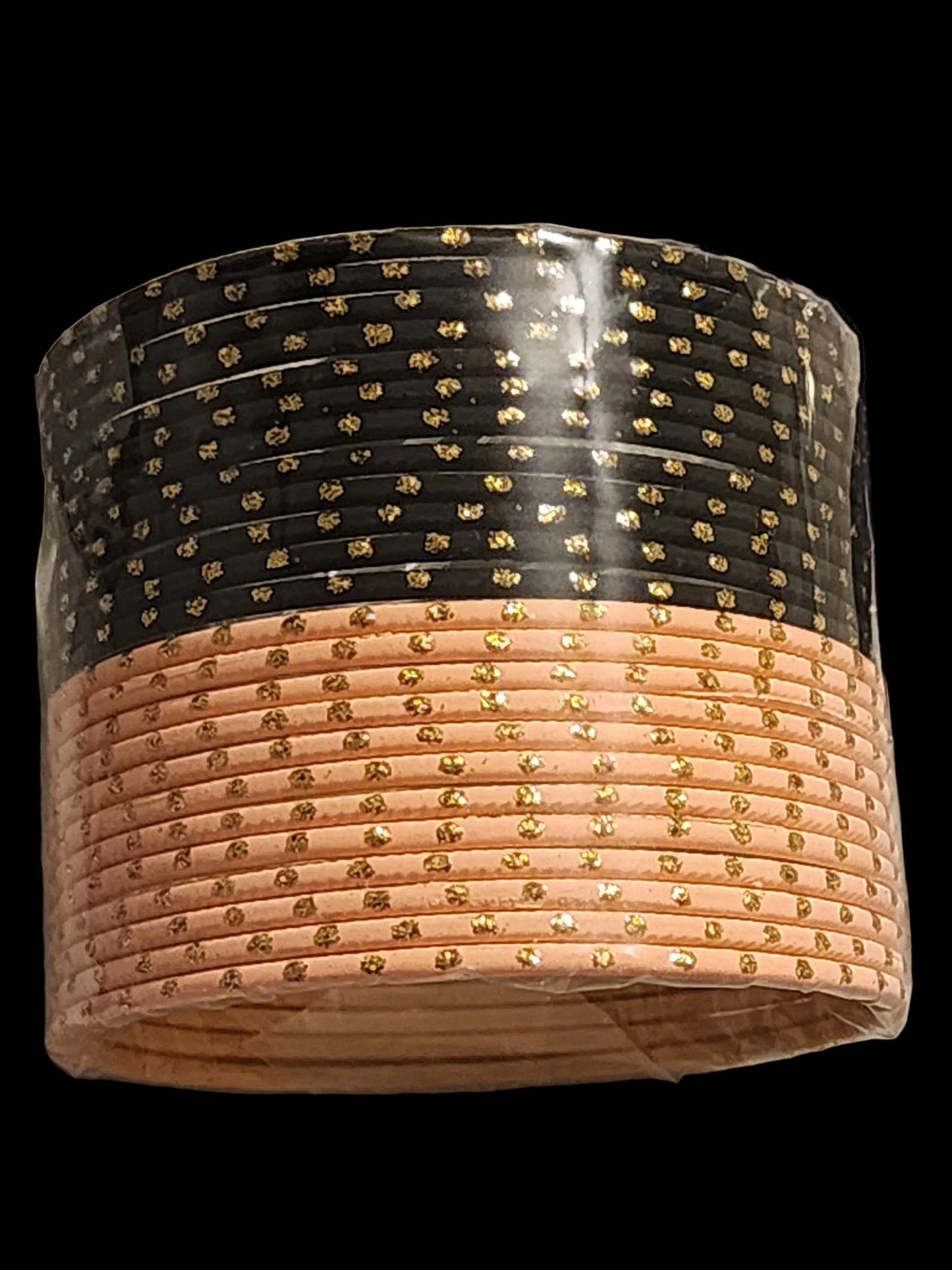 Multicolor Traditional Indian Bangle Set Collection with Gold Glitter Dots for Women | PSK ELEGANCE