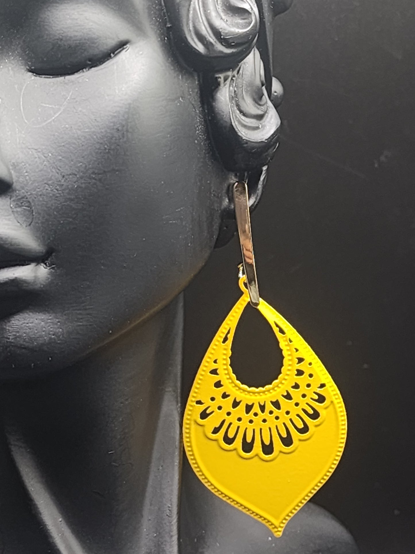 Yellow dangling Earrings