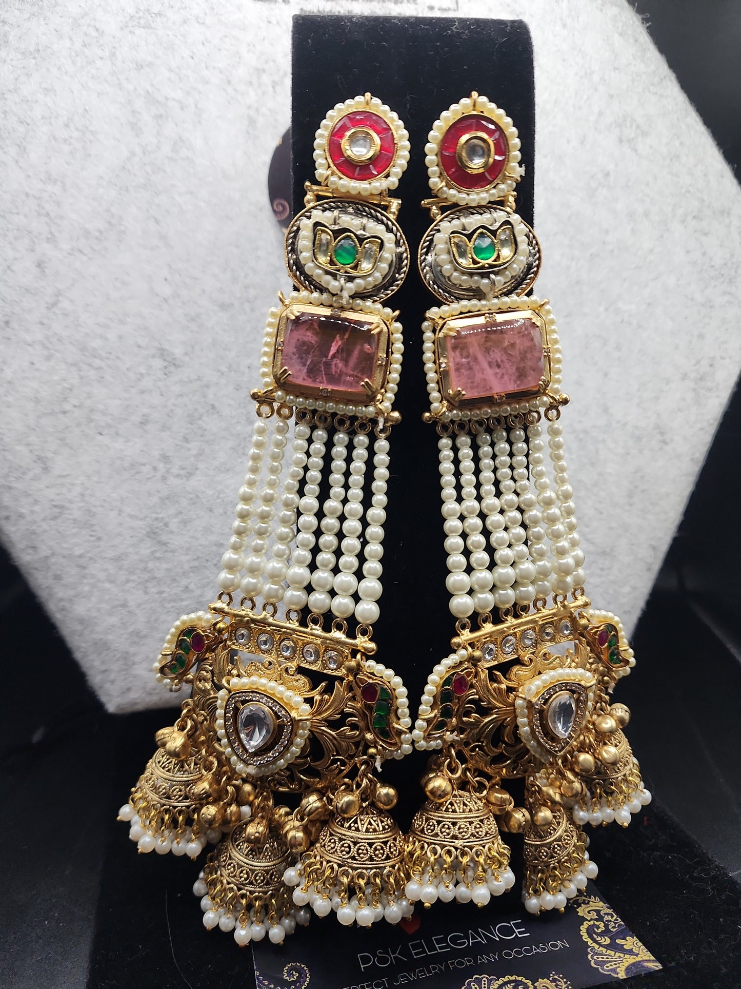 Kashmir Jhumkas Elegant, bold, and eye-catching — a must-have piece for your jewelry collection.