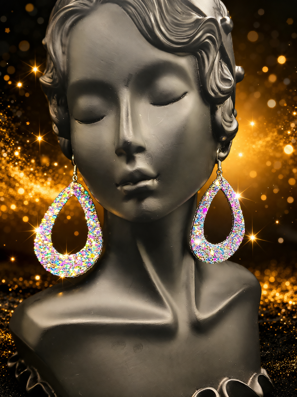 Glitter Dangling Earrings