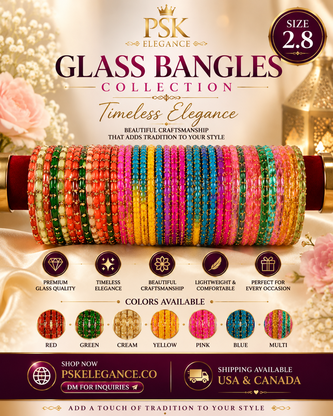 GLASS BANGELS