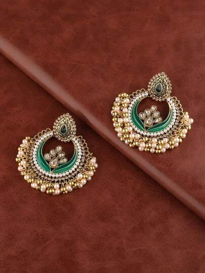 Glamourous Starry Pearl Dangles