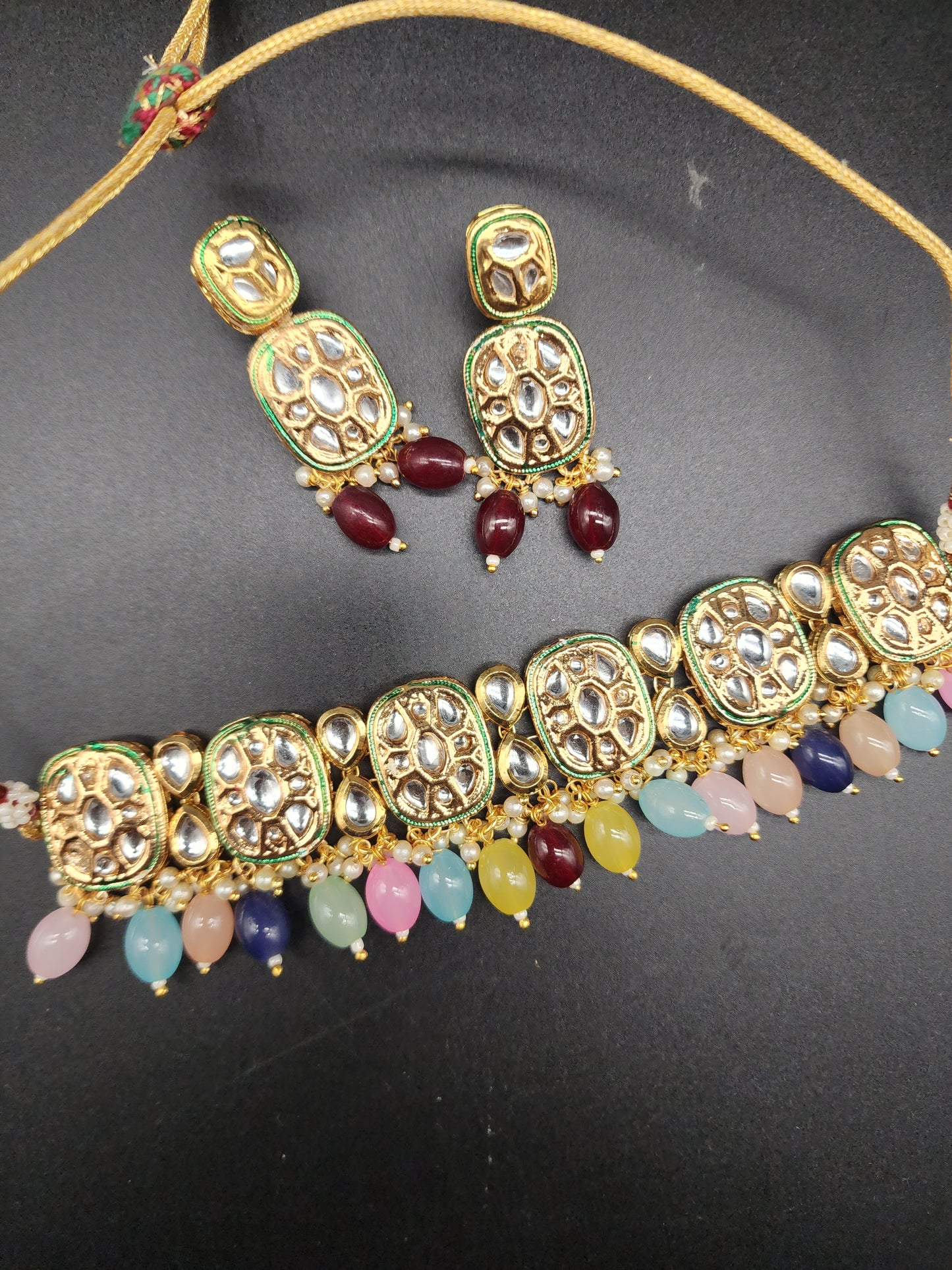 Traditional Elegant Necklaces, beautifully paired with matching earrings and stunning tikka.