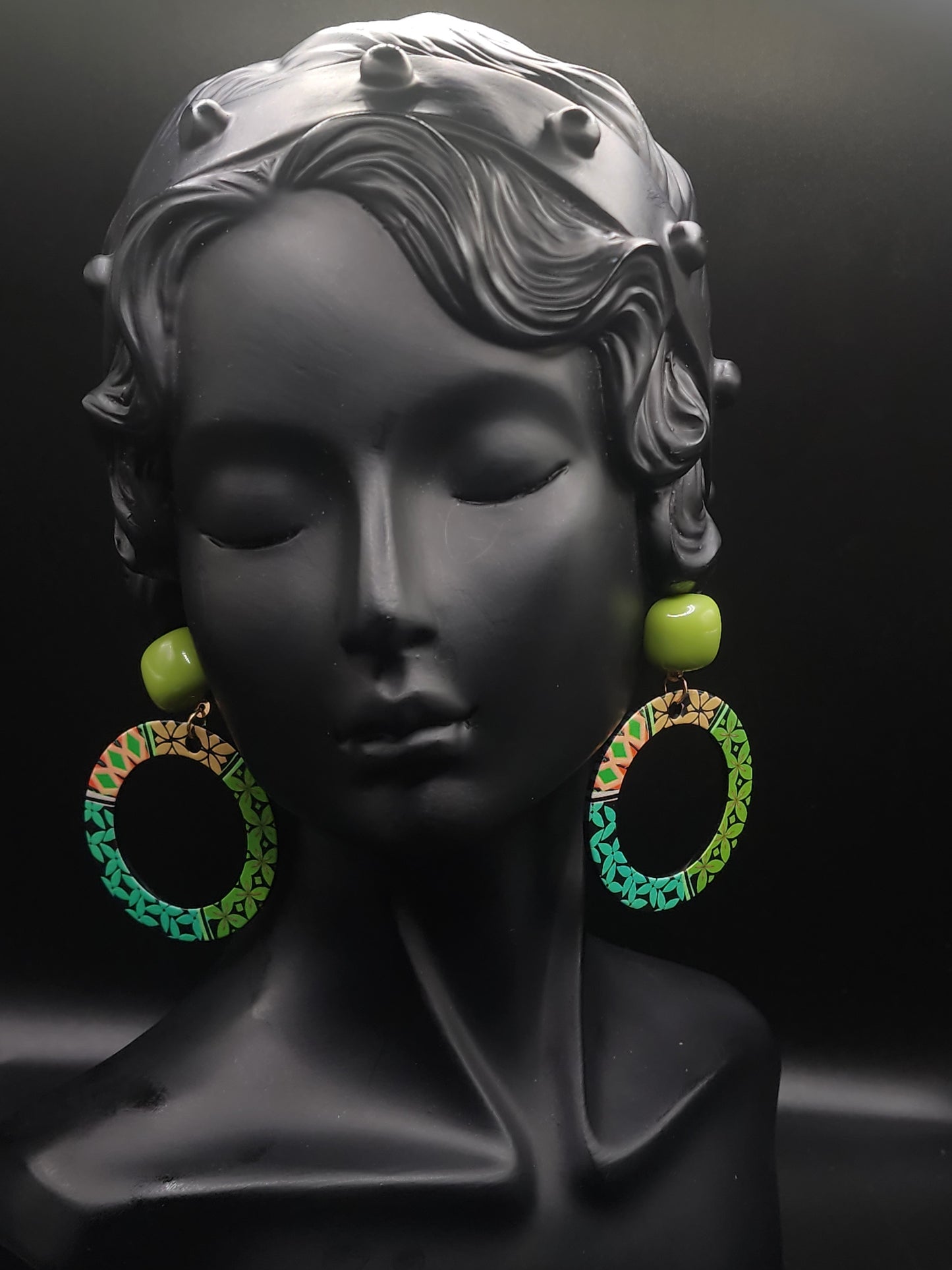 Boho Color Pop Hoop Earrings