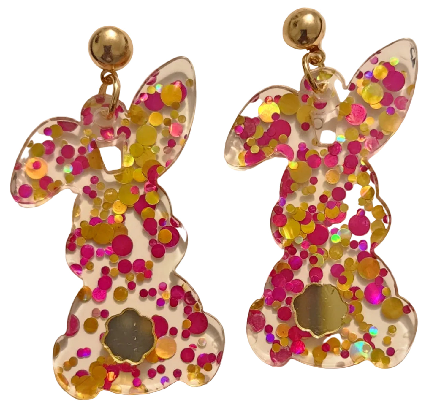Glitter Bunny Earrings – PSK ELEGANCE