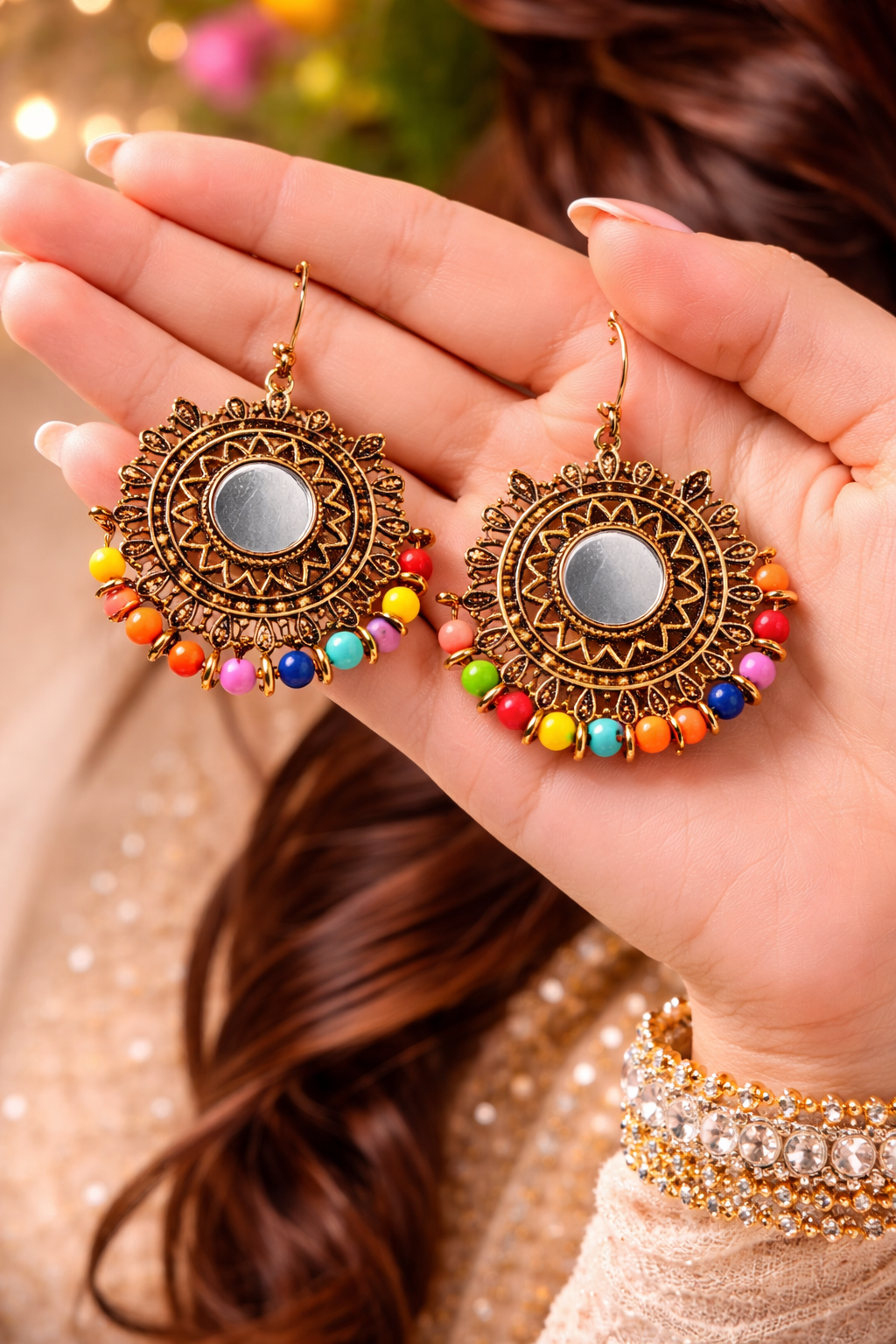 Hoop Earrings multicolor