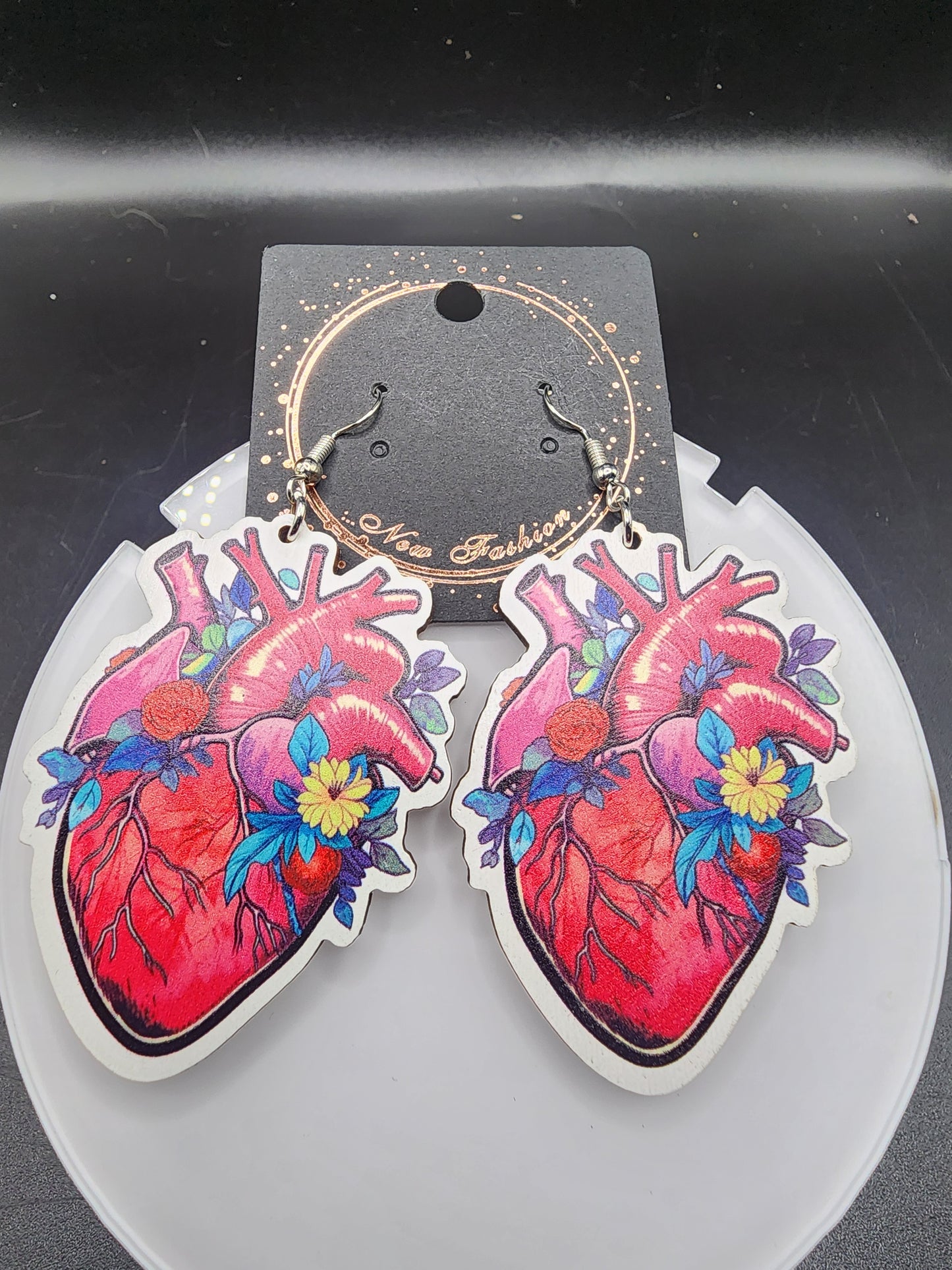 Love Heart Dangling Earrings – Cute  Glitter & Valentine Statement Jewelry