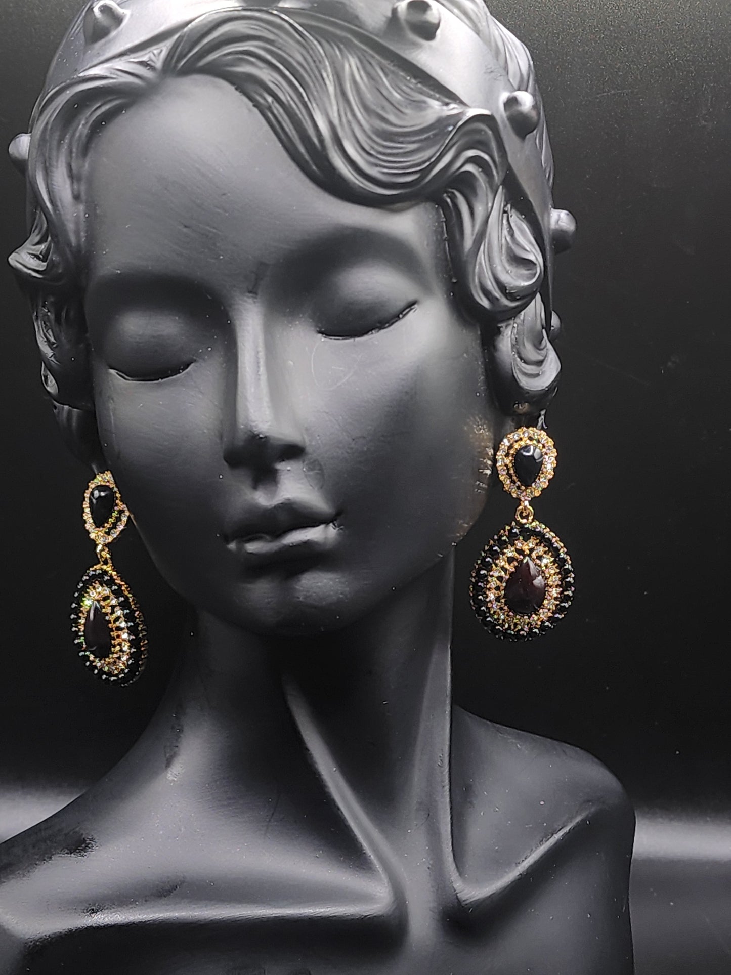 Dark elegance meets golden brilliance.