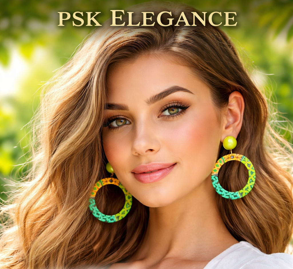 Boho Color Pop Hoop Earrings