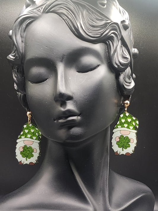 Lucky Gnome Earrings – PSK ELEGANCE✨🍀