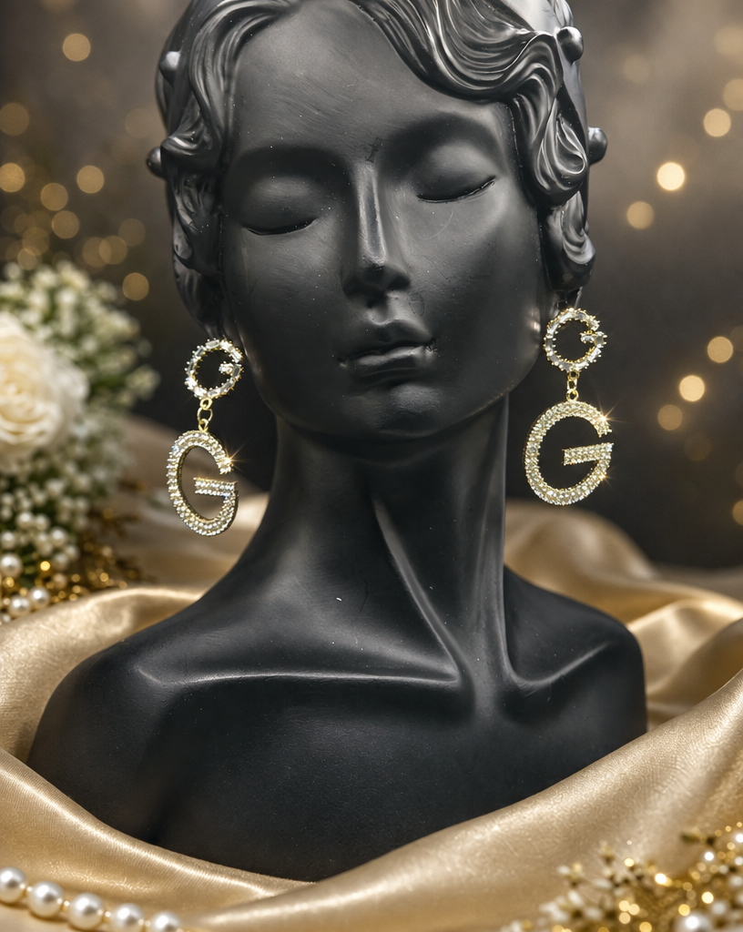 These statement “G” earrings