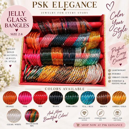 Jelly glass bangels