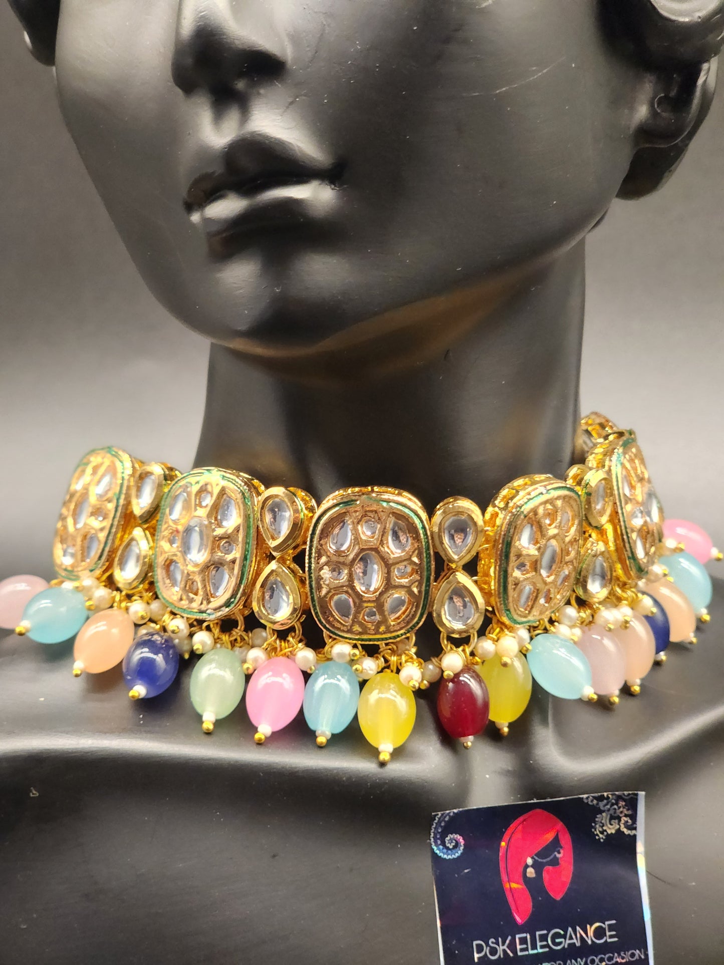 Traditional Elegant Necklaces, beautifully paired with matching earrings and stunning tikka.