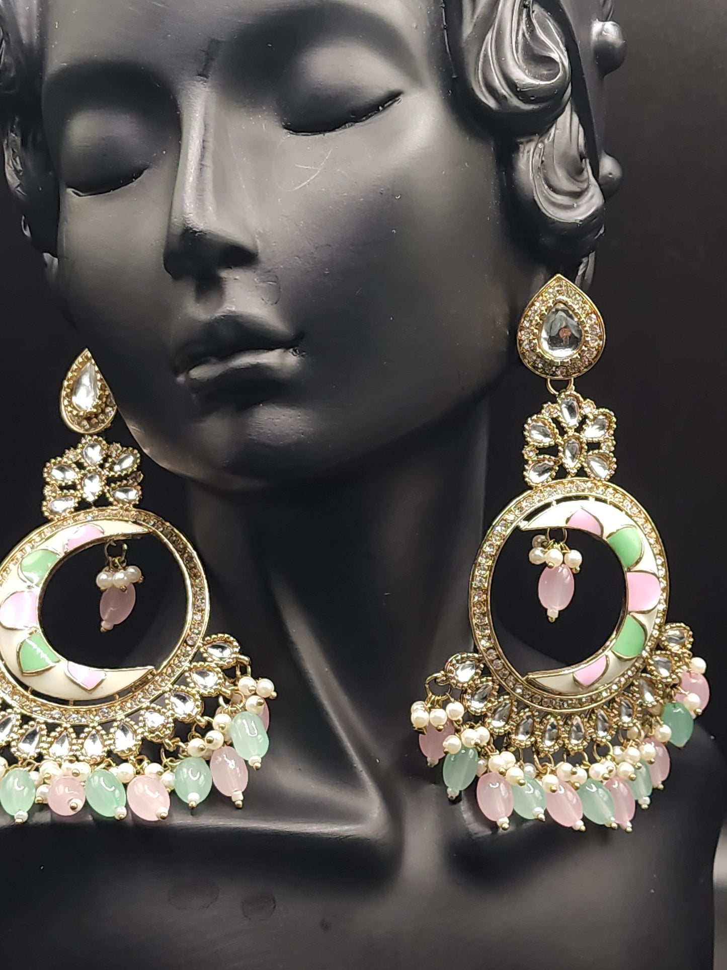 Pastel dreams royal statement jhumkas