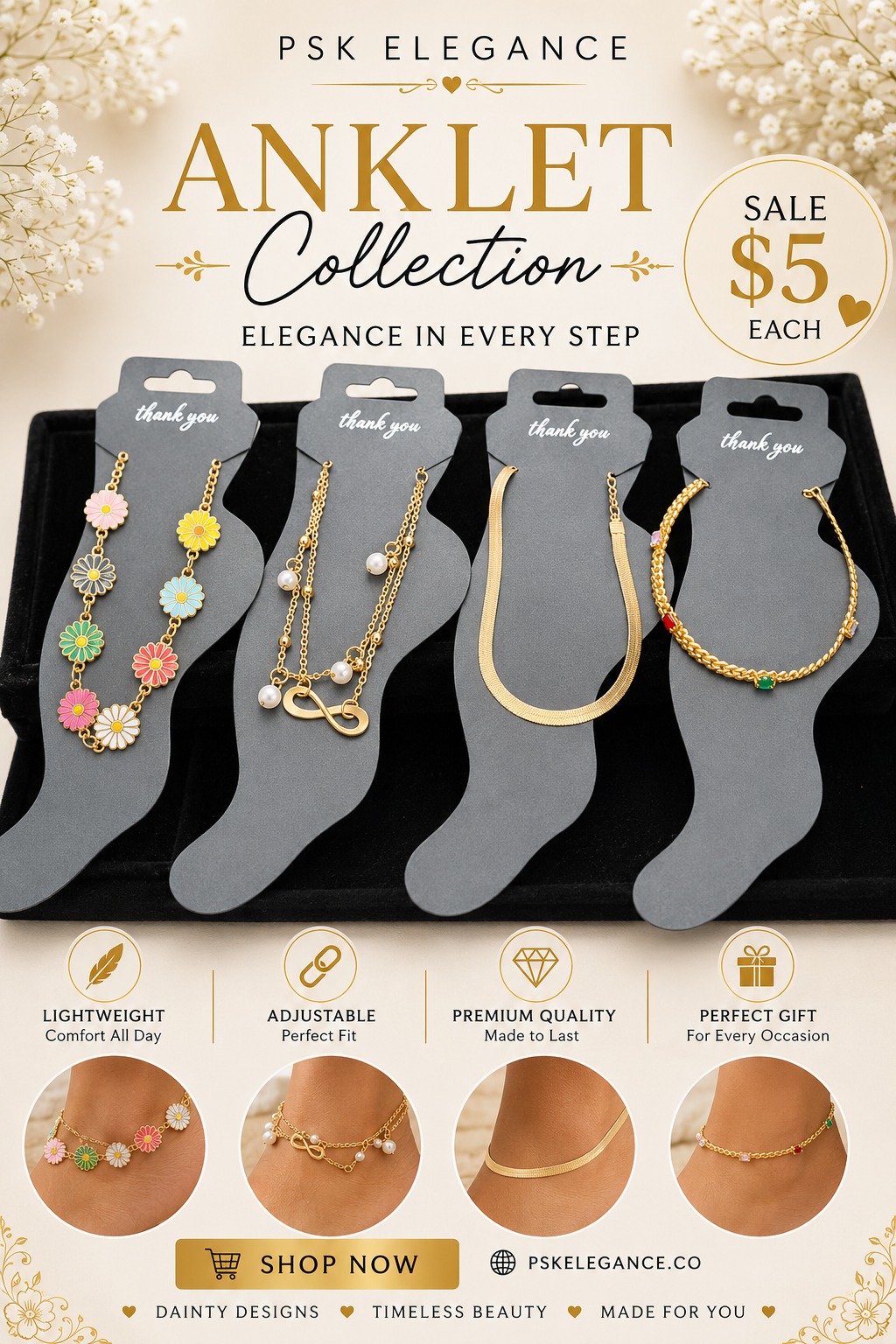 Delicate Anklet Collection