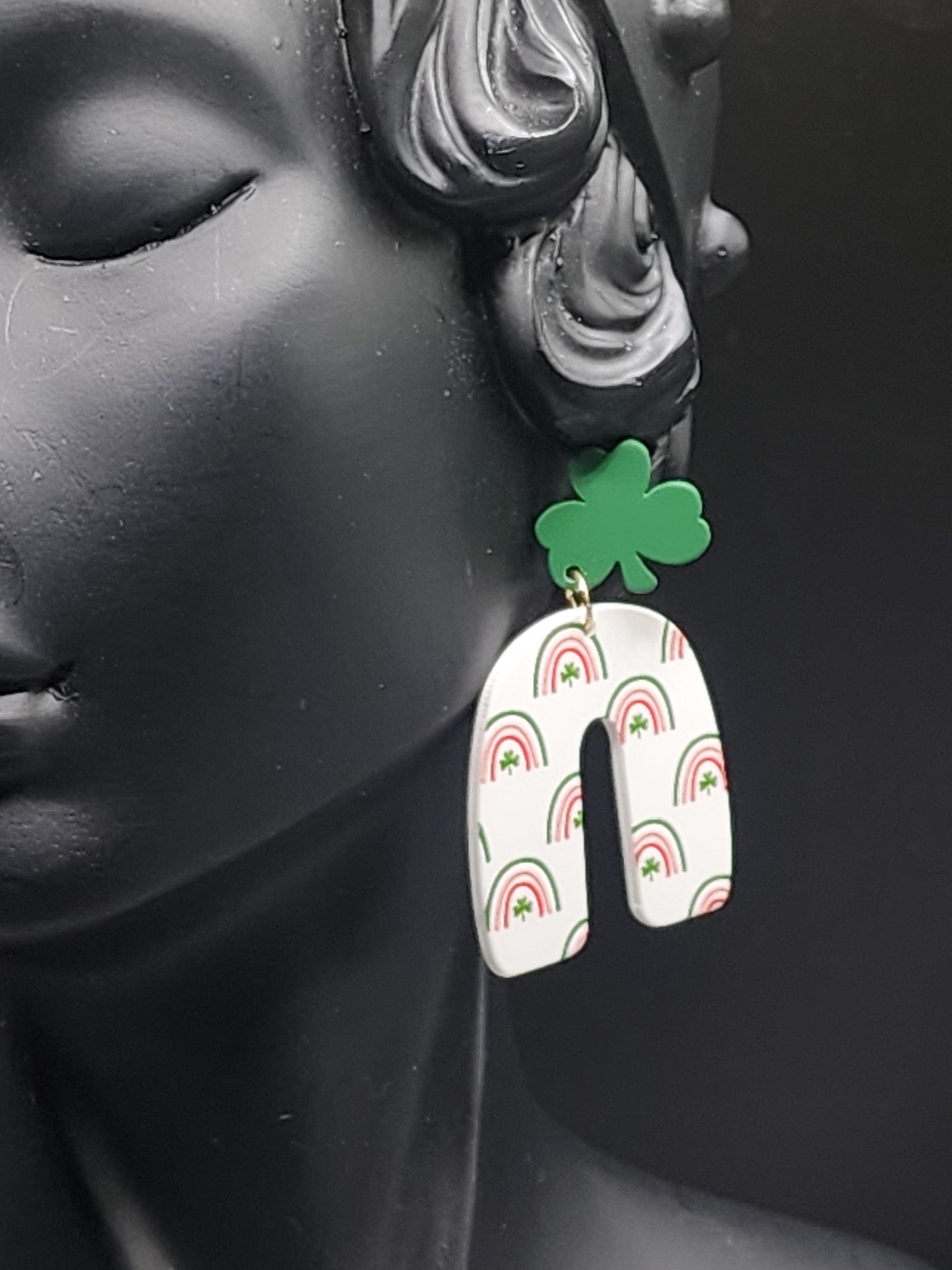 “Lucky Rainbow Arch Earrings 🌈🍀”