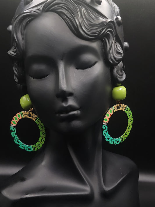 Boho Color Pop Hoop Earrings