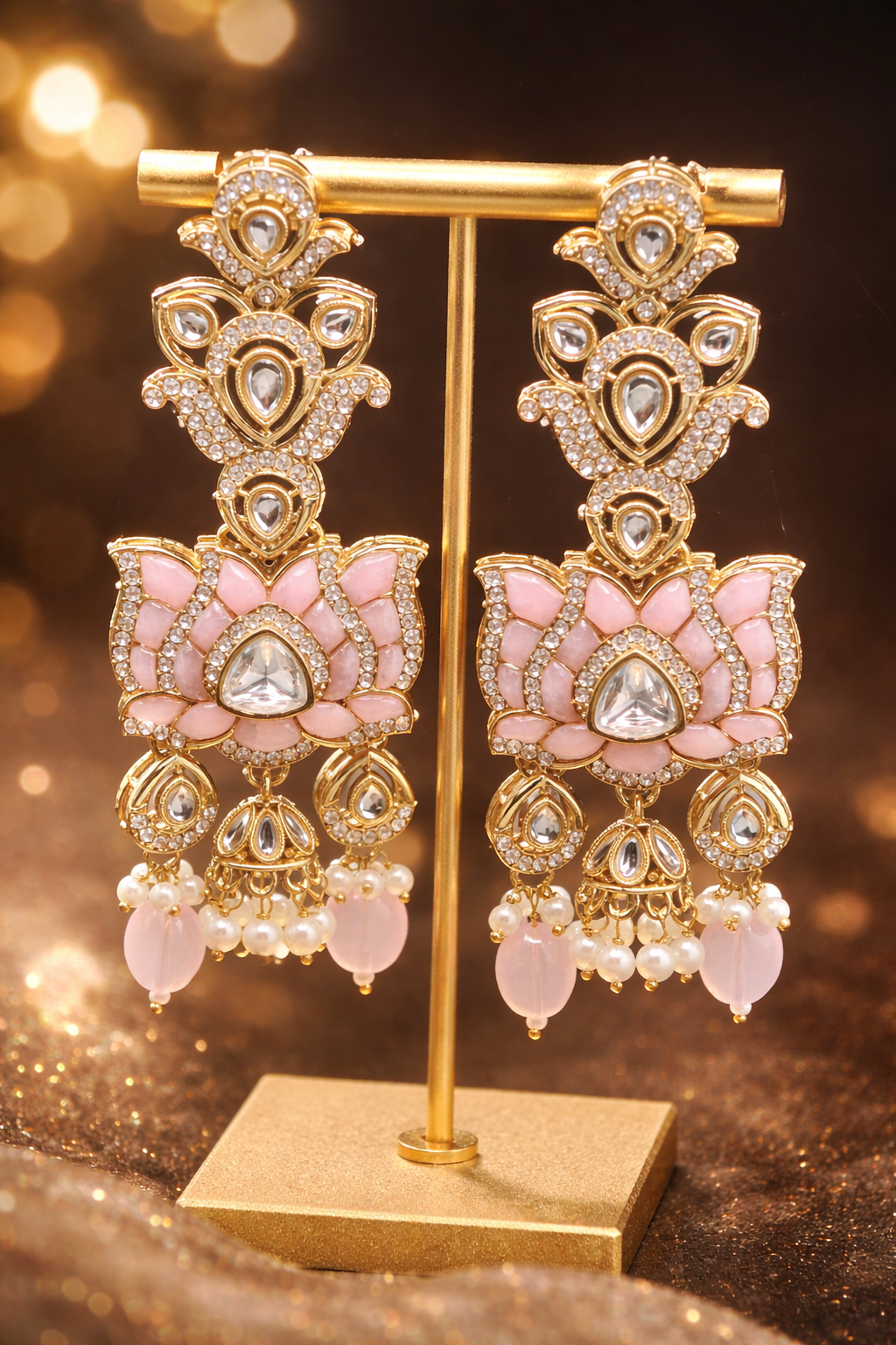 Lotus Luxe Drop Earrings