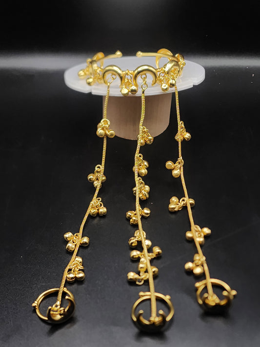 PSK ELEGANCE Gold Tone Statement Hand Harness (Hathphool Style) ✨