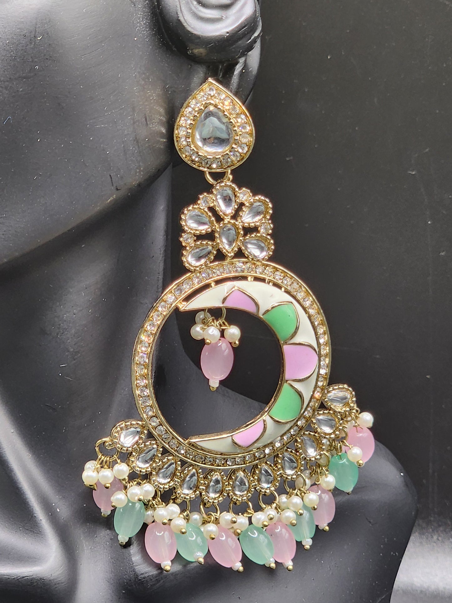 Pastel dreams royal statement jhumkas