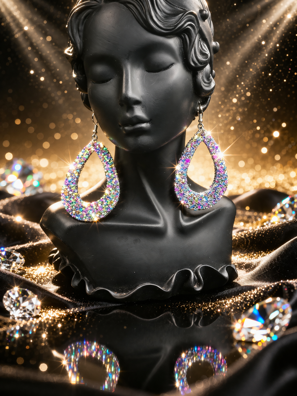Glitter Dangling Earrings