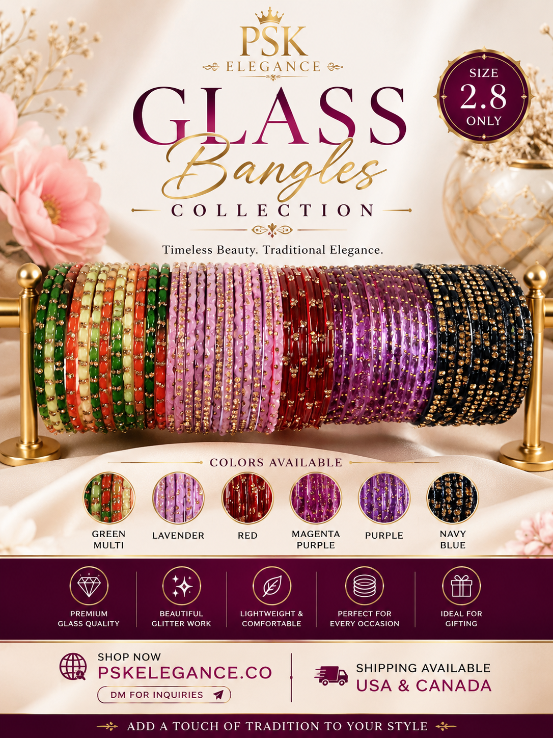 GLASS BANGELS